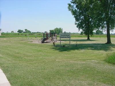 Open spaces surrounding Homestead Meadows Park